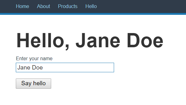 Hello, Jane Doe