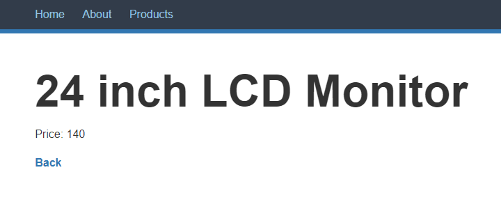 Product page for 24 inch LCD Monitor